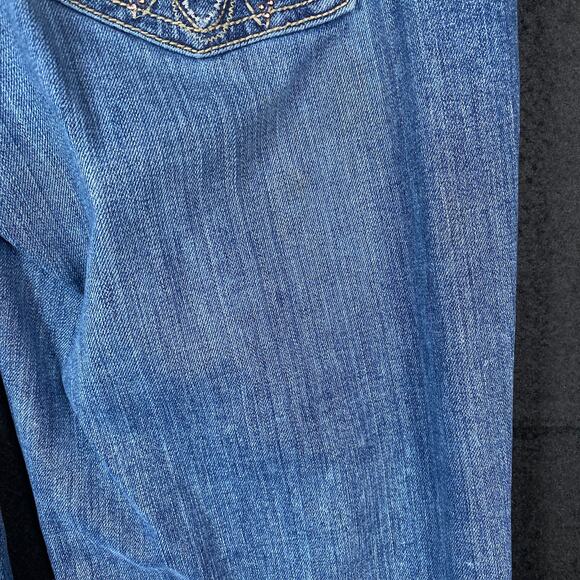 Wrangler Womens Jeans Blue Denim Straight Cotton Blend Stretch 5/6x32(30x31.5) - Picture 12 of 14